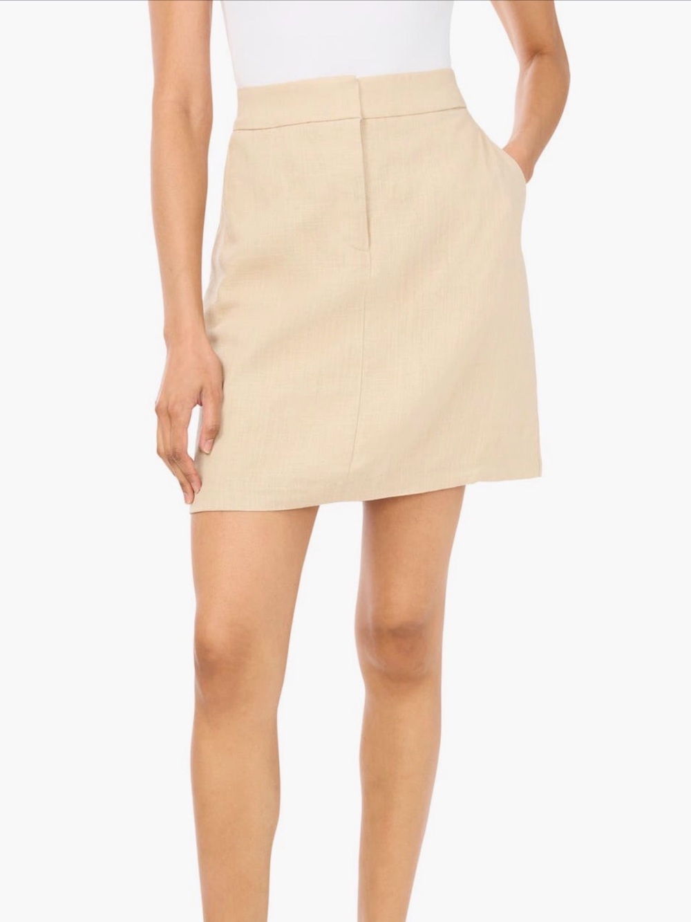 Vince Camuto Slant Pocket Miniskirt